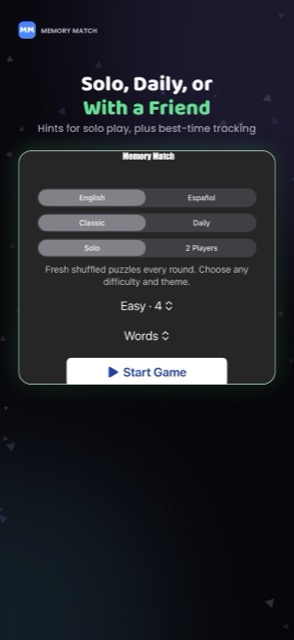 Memory Match: Brain Games screenshot 4